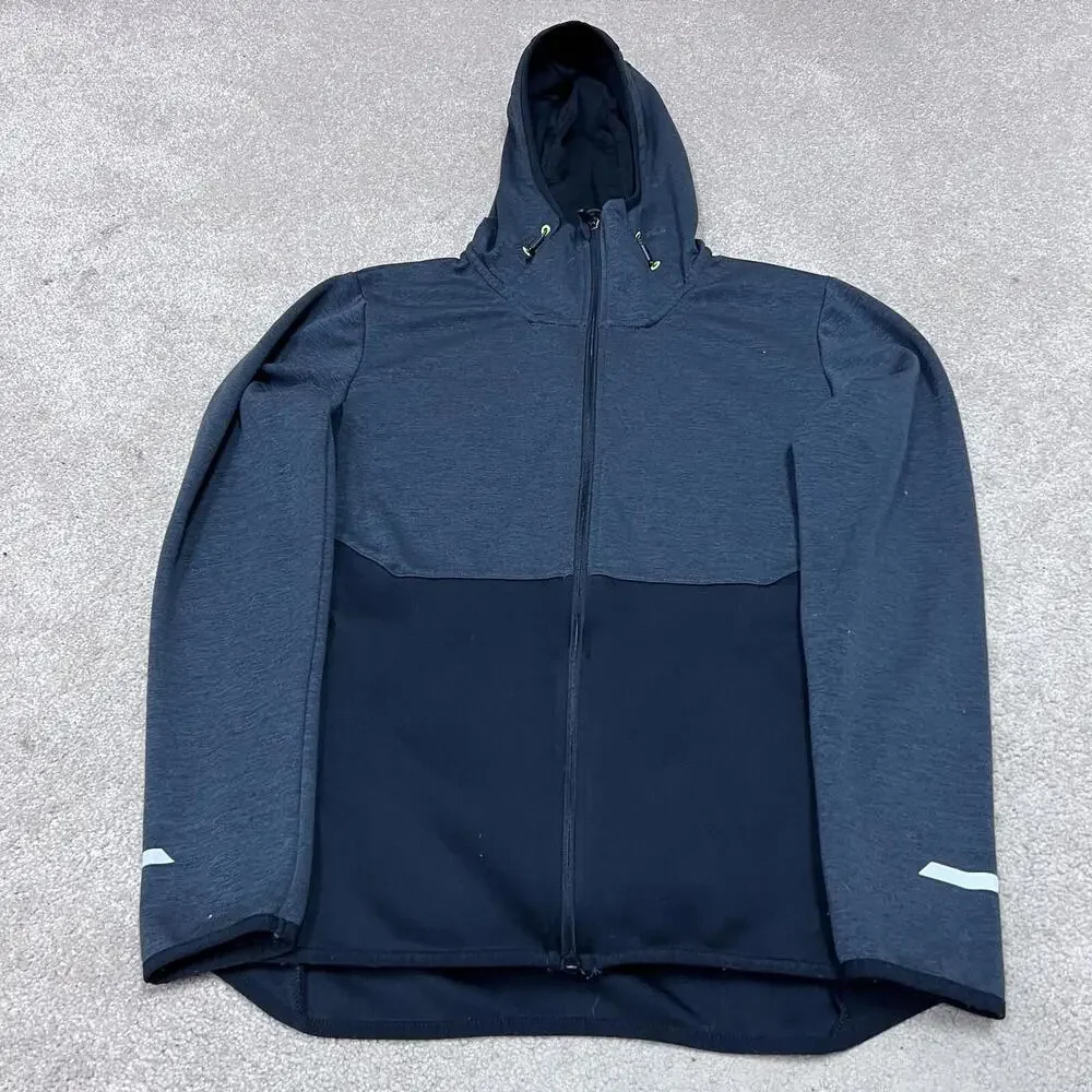 Champion Hoodie Men’s Gray Black Long Sleeve Full Zip Size Medium - Picture 5 of 11
